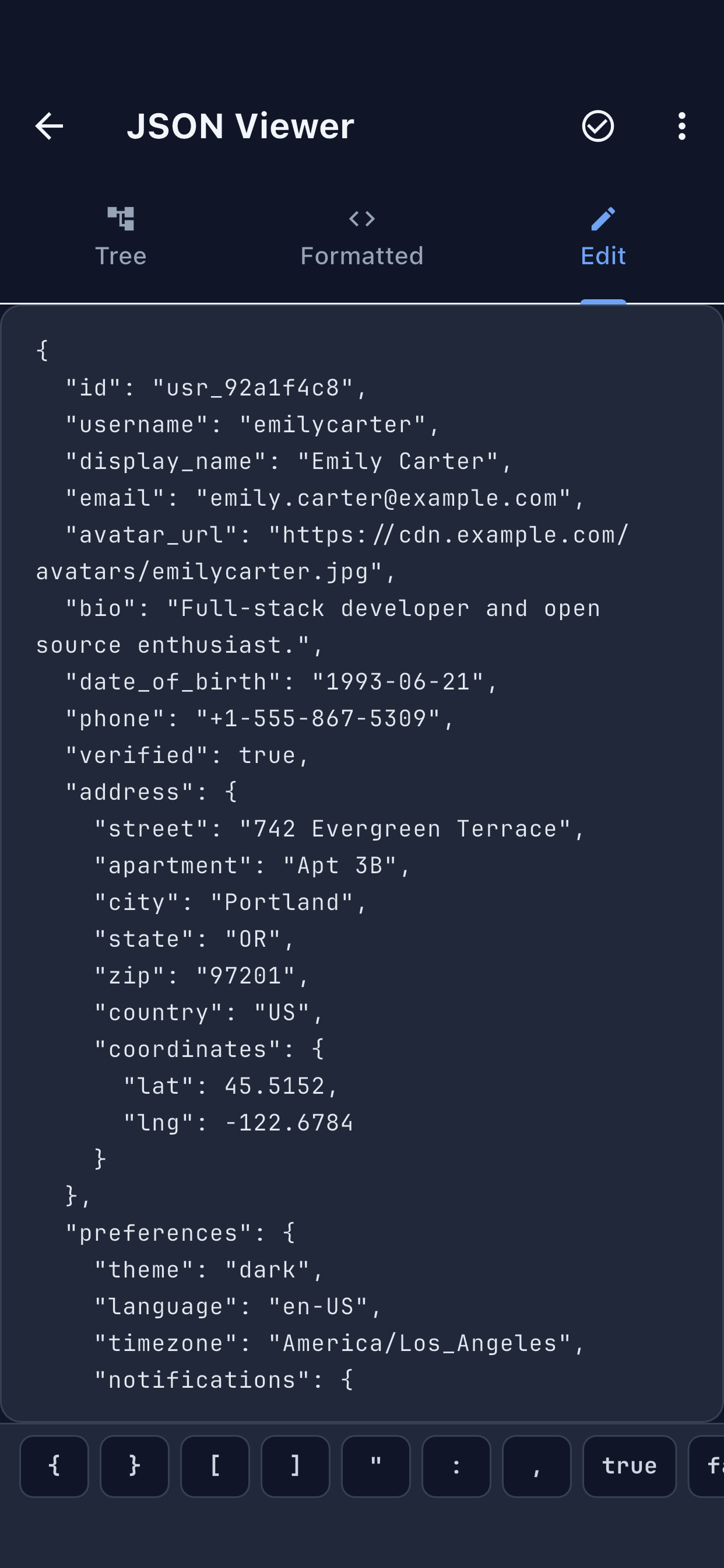 JSON Viewer and Editor