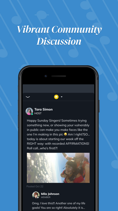 Tara Simon Studios iPhone screenshot 2 - Music app