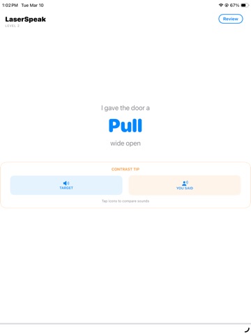 LaserSpeak - Accent Reduction iPad screenshot