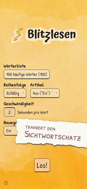 Lesen üben mit Blitzlesen screenshot 2