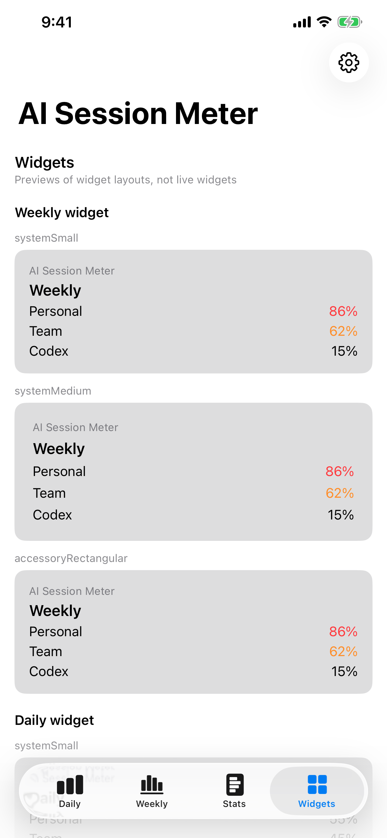 AI Session Meter screenshot 6