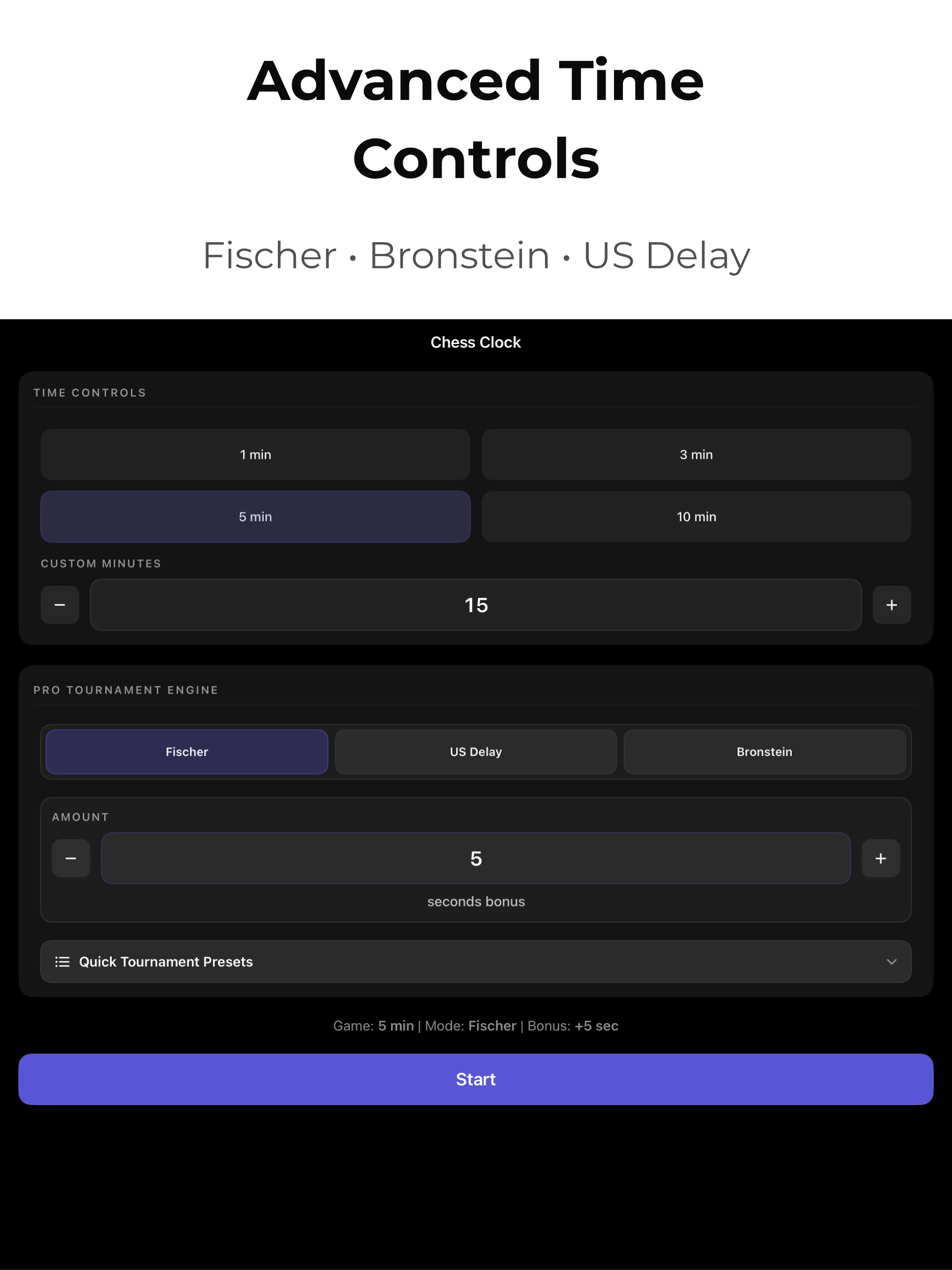 Chess Clock – Tournament Timer screenshot 9