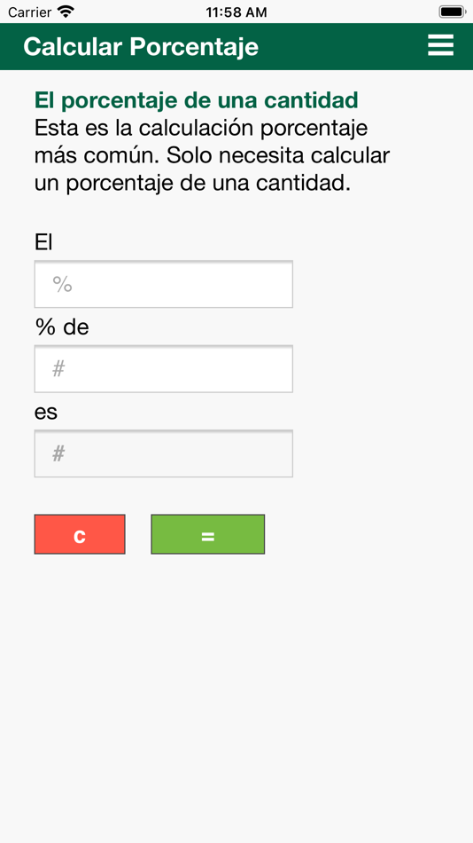 #5. Calcular porcentaje (iOS) 由: H Valeur