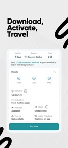 Nomio: eSIM Travel & Internet screenshot