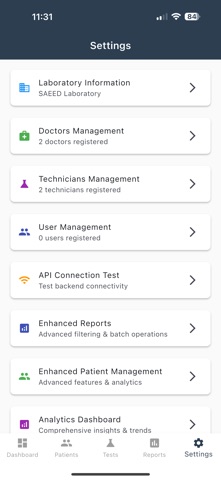 Lab Management screenshot