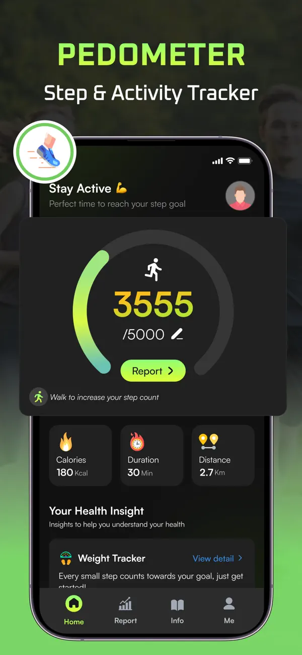 Screenshot #2 pour Step Counter - Daily Pedometer