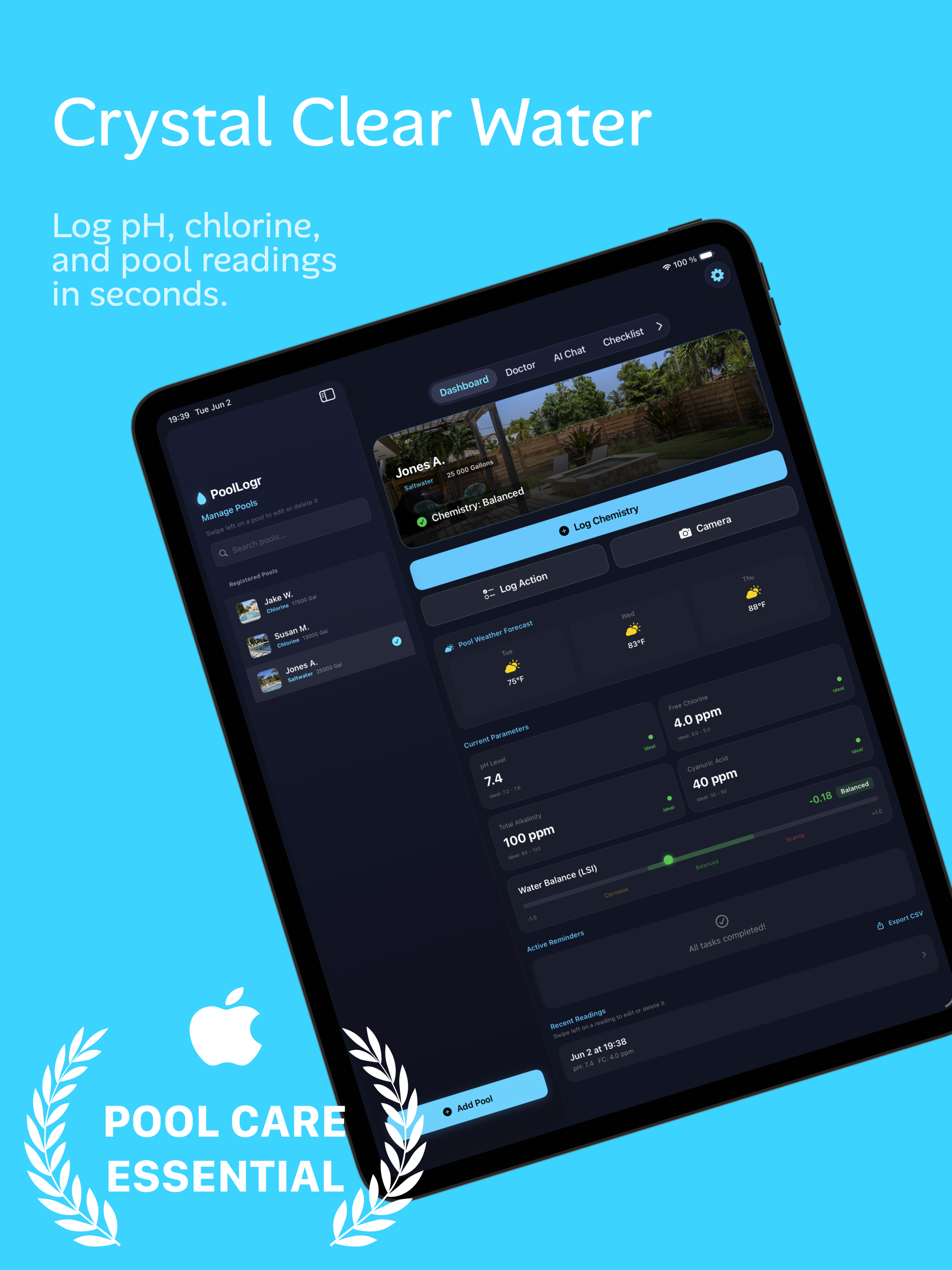 Smart Water Care - PoolLogr screenshot 7