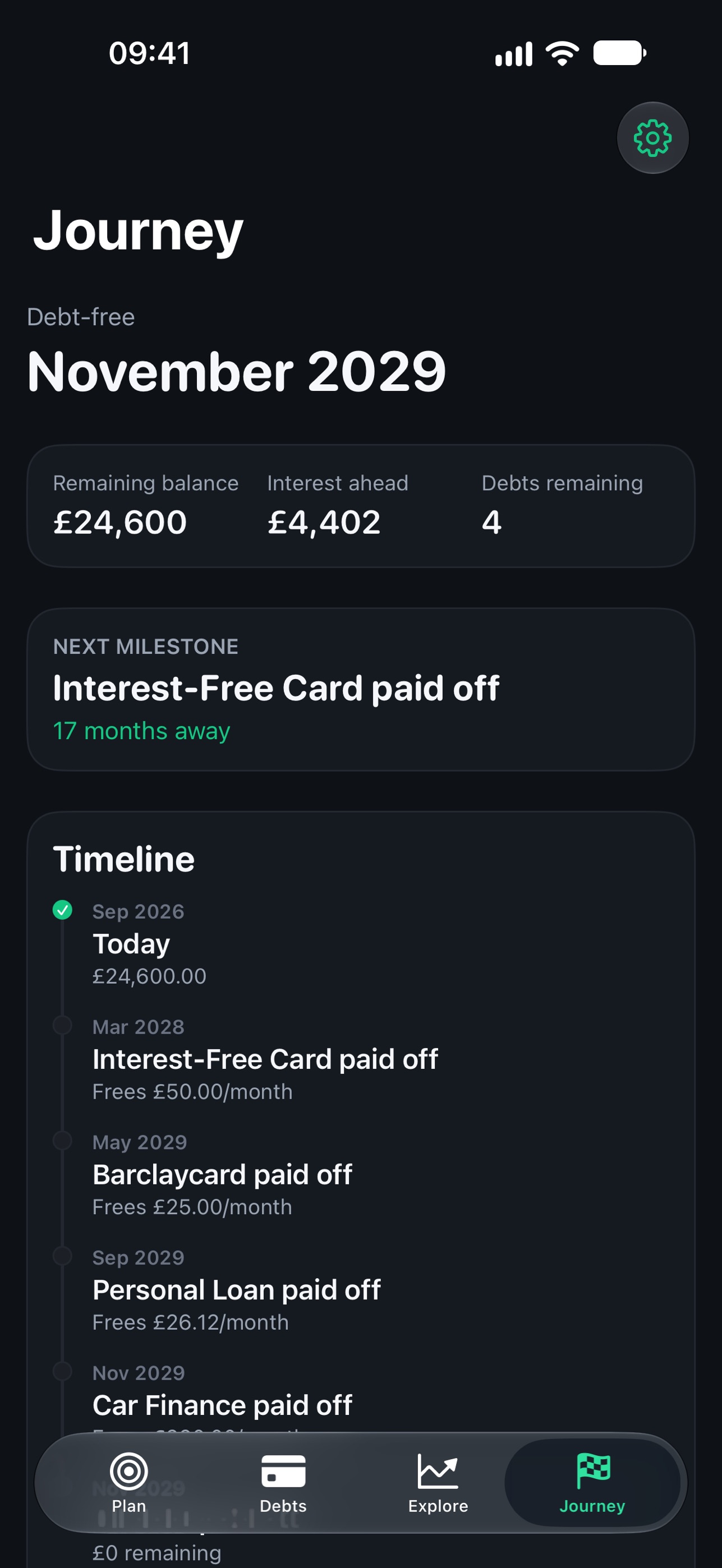 Screenshot 1 of Zeroed: Debt Payoff Planner