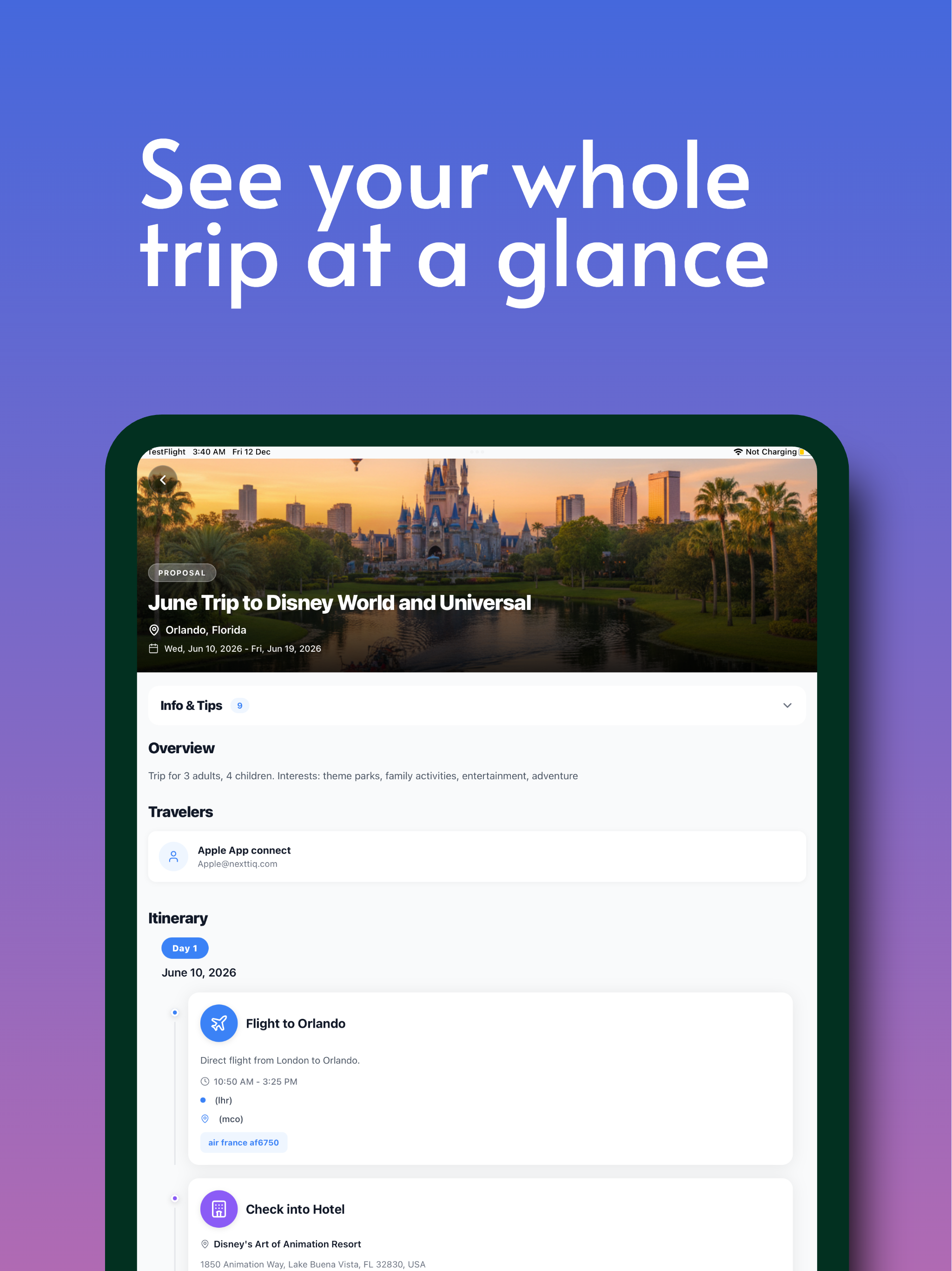TravGo.ai Itinerary Viewer