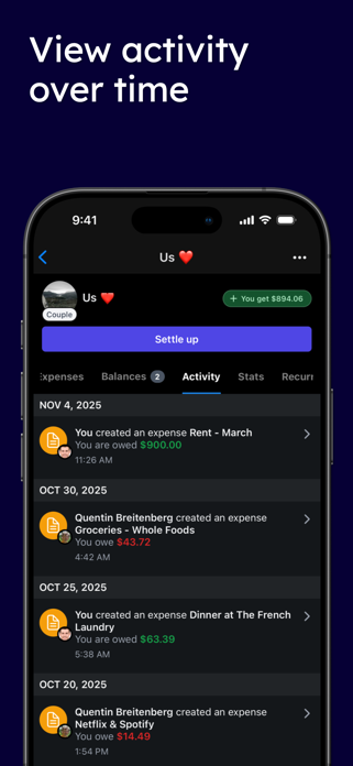 Split bills: SplitMyExpenses Screenshot 6 of 7