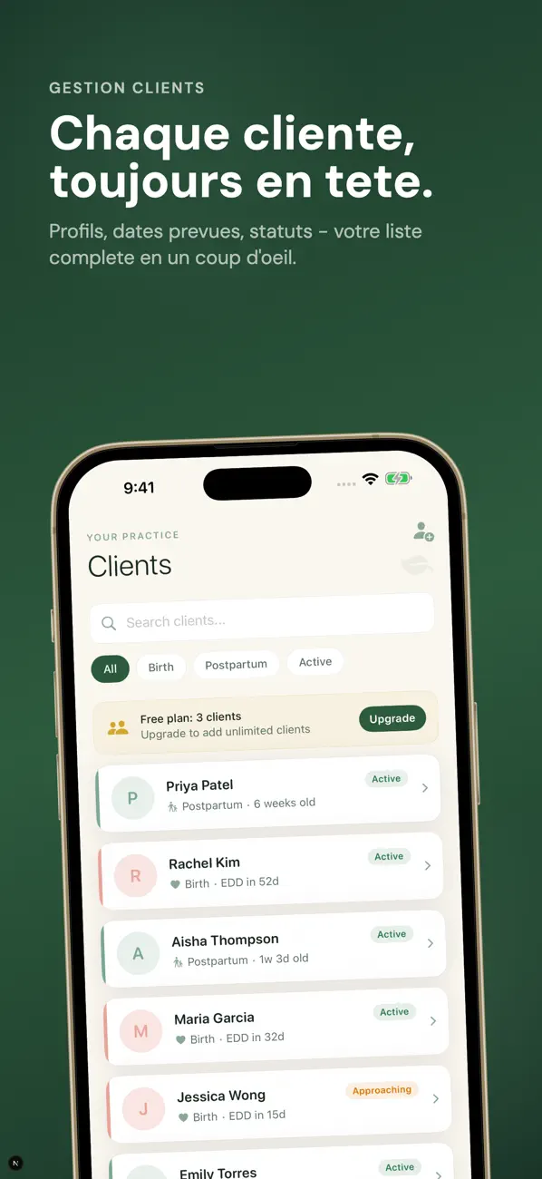 Screenshot #2 pour App Doula Clients - BloomCare