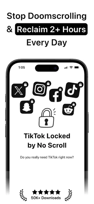 No Scroll - Limit Screen Time screenshot 1