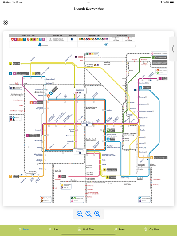 Screenshot #5 pour Brussels Subway Map