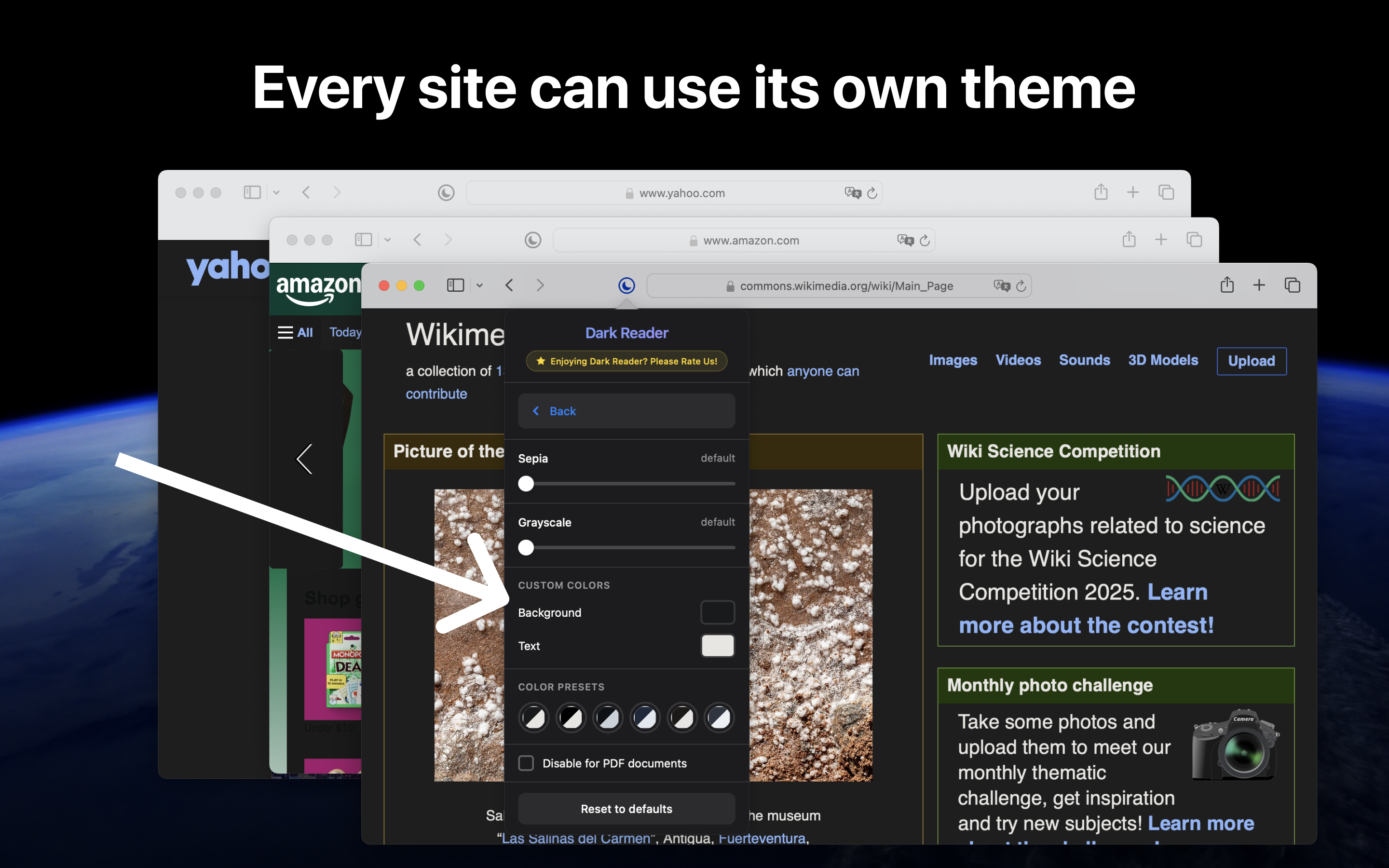 Dark Reader for Safari. screenshot 5