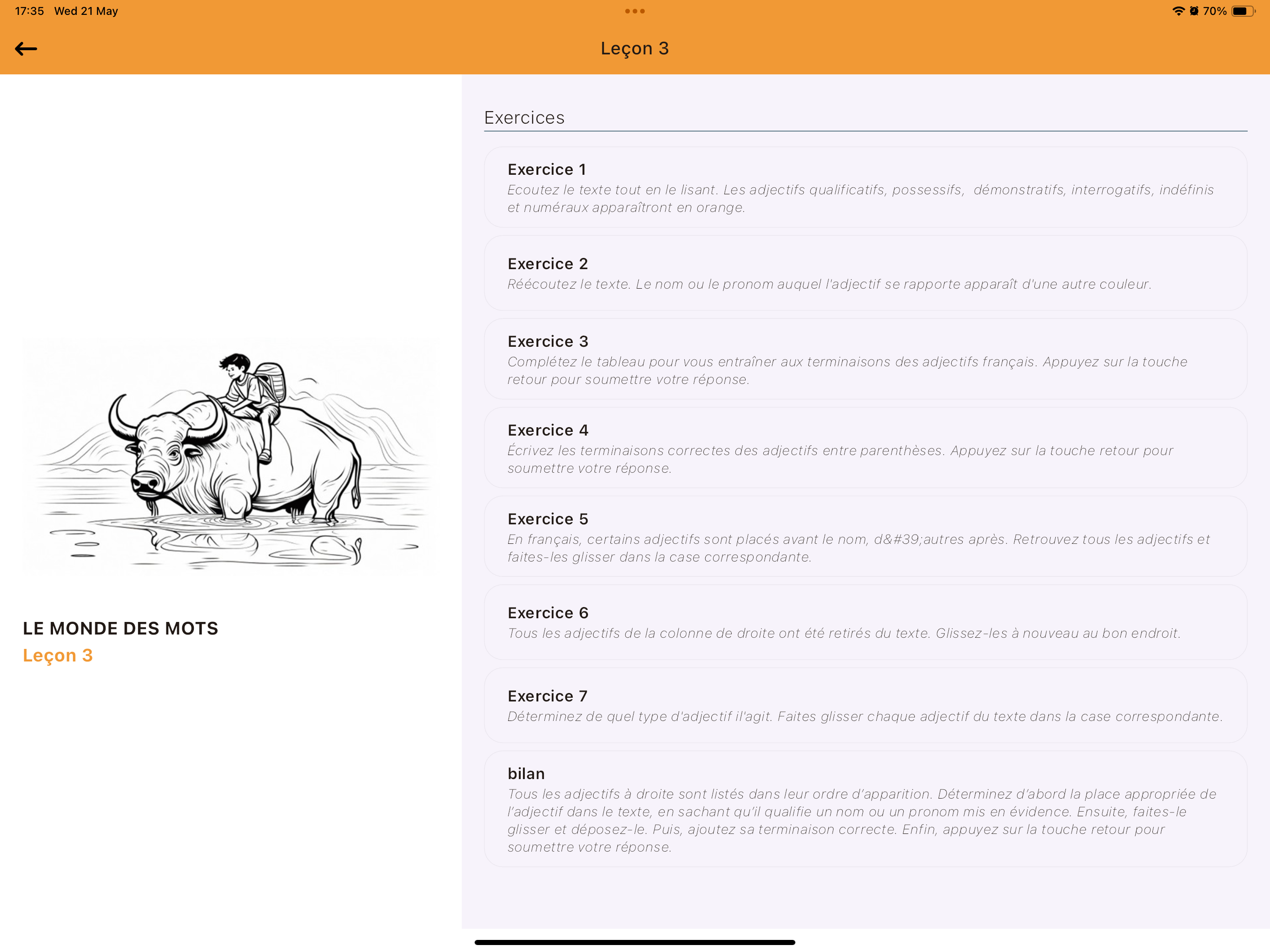 LE MONDE DES MOTS