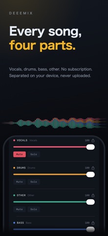 DeeeMix: Vocal Remover & Stems Screenshot 1 of 5