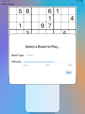 Sudoku's Revenge iPad screenshot