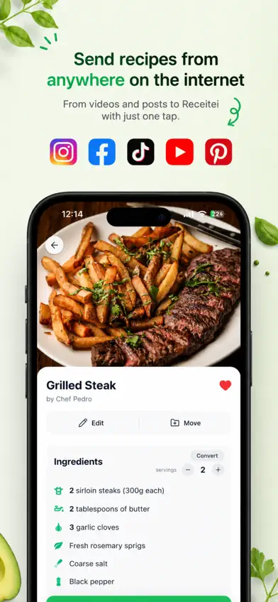 Receitei: AI Recipe Manager screenshot 2