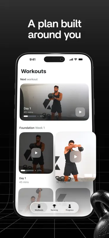 Kettlebell Body: Home Workouts screenshot 2 of 5