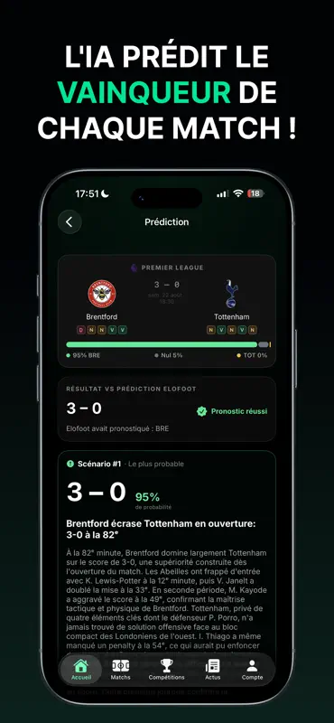 Elofoot - Prédictions Foot IA screenshot 2 of 6