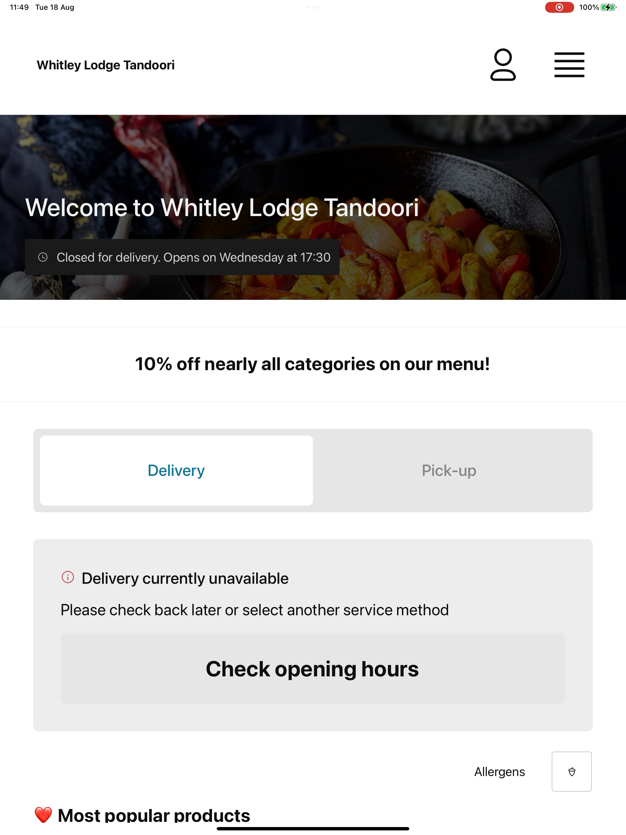 Whitley Lodge Tandoori screenshot 7