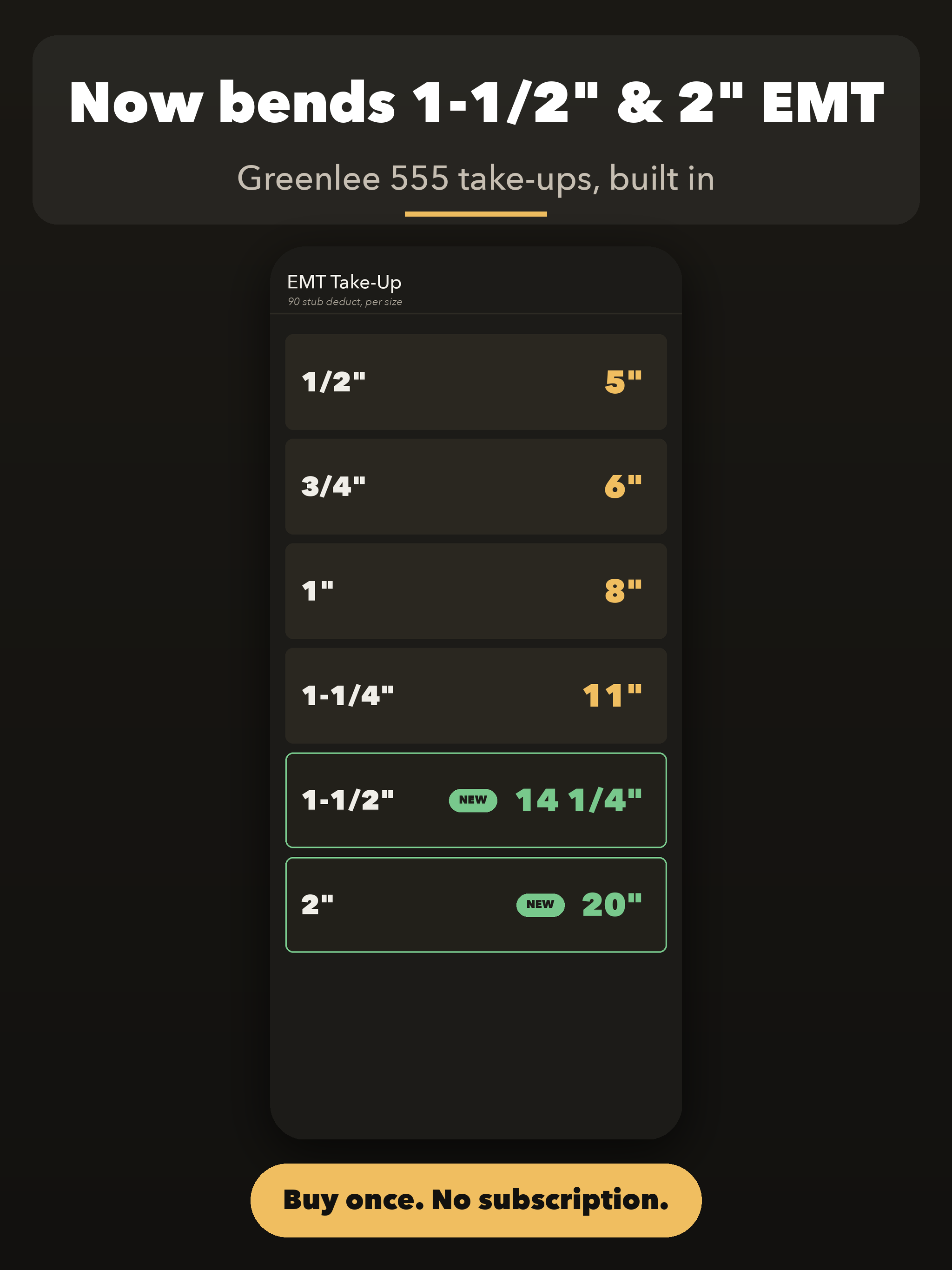 Conduit Bender: Bend Calc screenshot 5
