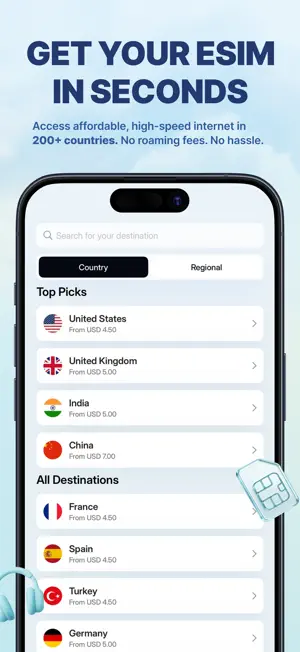 Zapesim: eSIM for Travel screenshot 2
