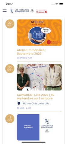 Notaires Nord-Pas-de-Calais screenshot