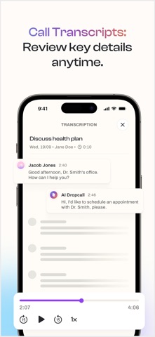 Dropcall: AI Voicemail & Phone iPhone screenshot