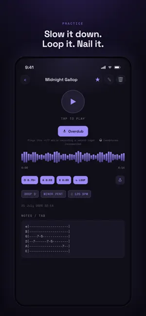 Woodshed Guitar Journal screenshot 1