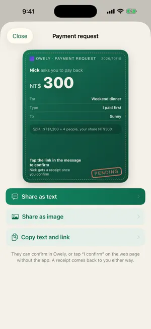 Owely - IOU & Loan Ledger screenshot 3