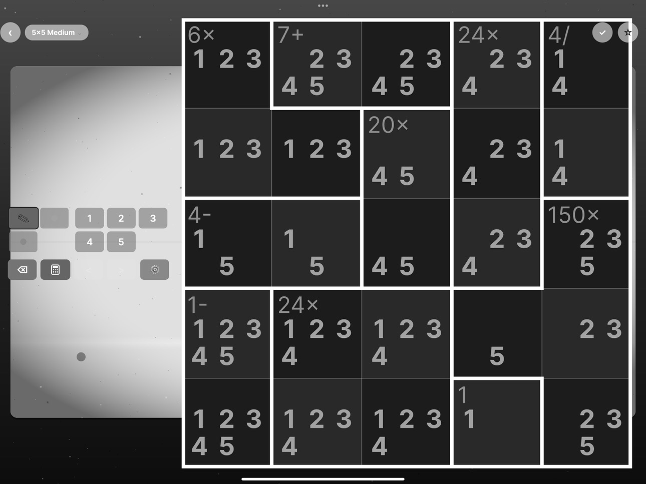 Screenshot 6 of THW's Calcudoku