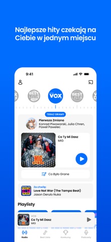 VOX FM - radio internetowe screenshot