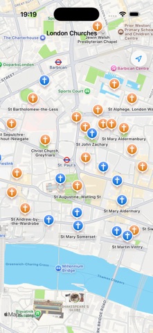 London Churches Map Screenshot 4 of 4