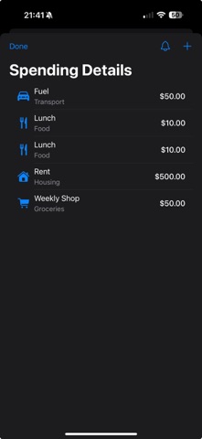 That Budget App screenshot