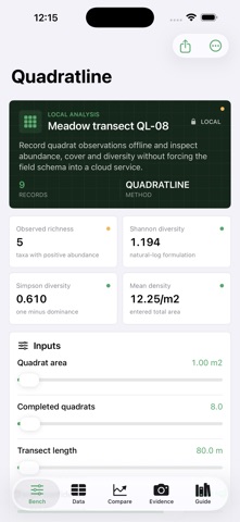 Quadratline: Field Ecology のスクリーンショット