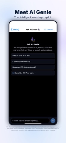 IPO Plus iPhone screenshot