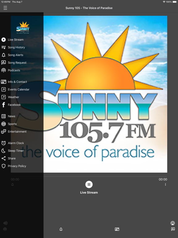 Sunny 105.7 WCSN iPad screenshot 2 - Entertainment app