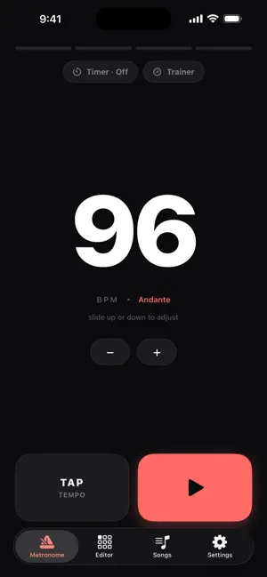 Rhythmiq - Metronome screenshot 1