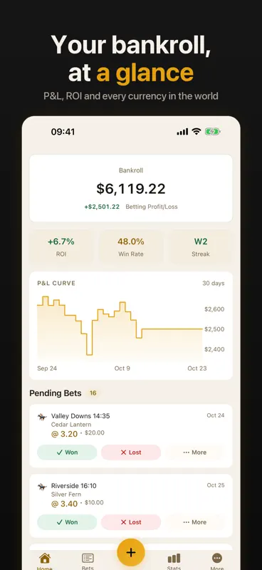 BetLog — Bet Tracker & Stats screenshot 2 of 7
