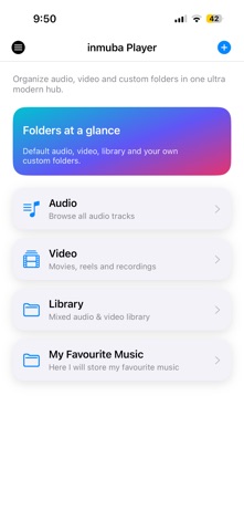 inmuba Player: Audio & Video screenshot