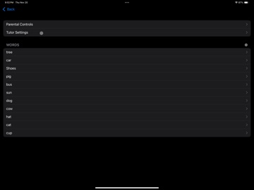 Kidos ABC typing game iPad screenshot