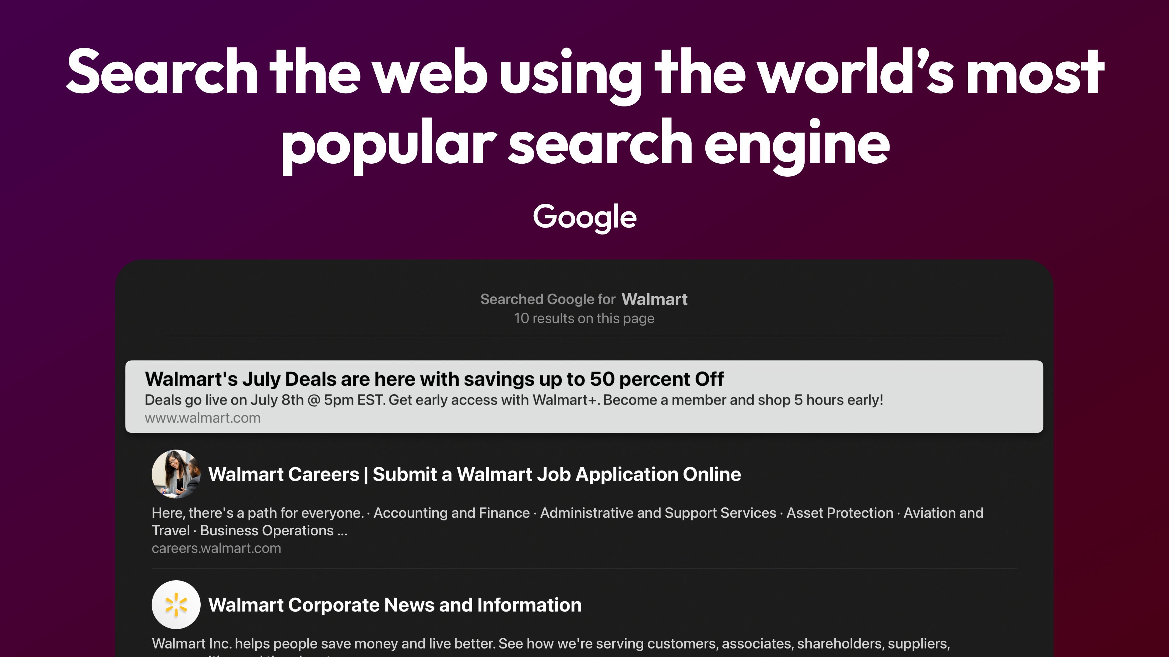 Browser: Web Search via Google screenshot 6