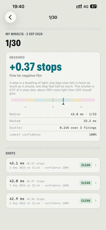 ShutterDoc: Shutter Speed Test screenshot 8 of 10