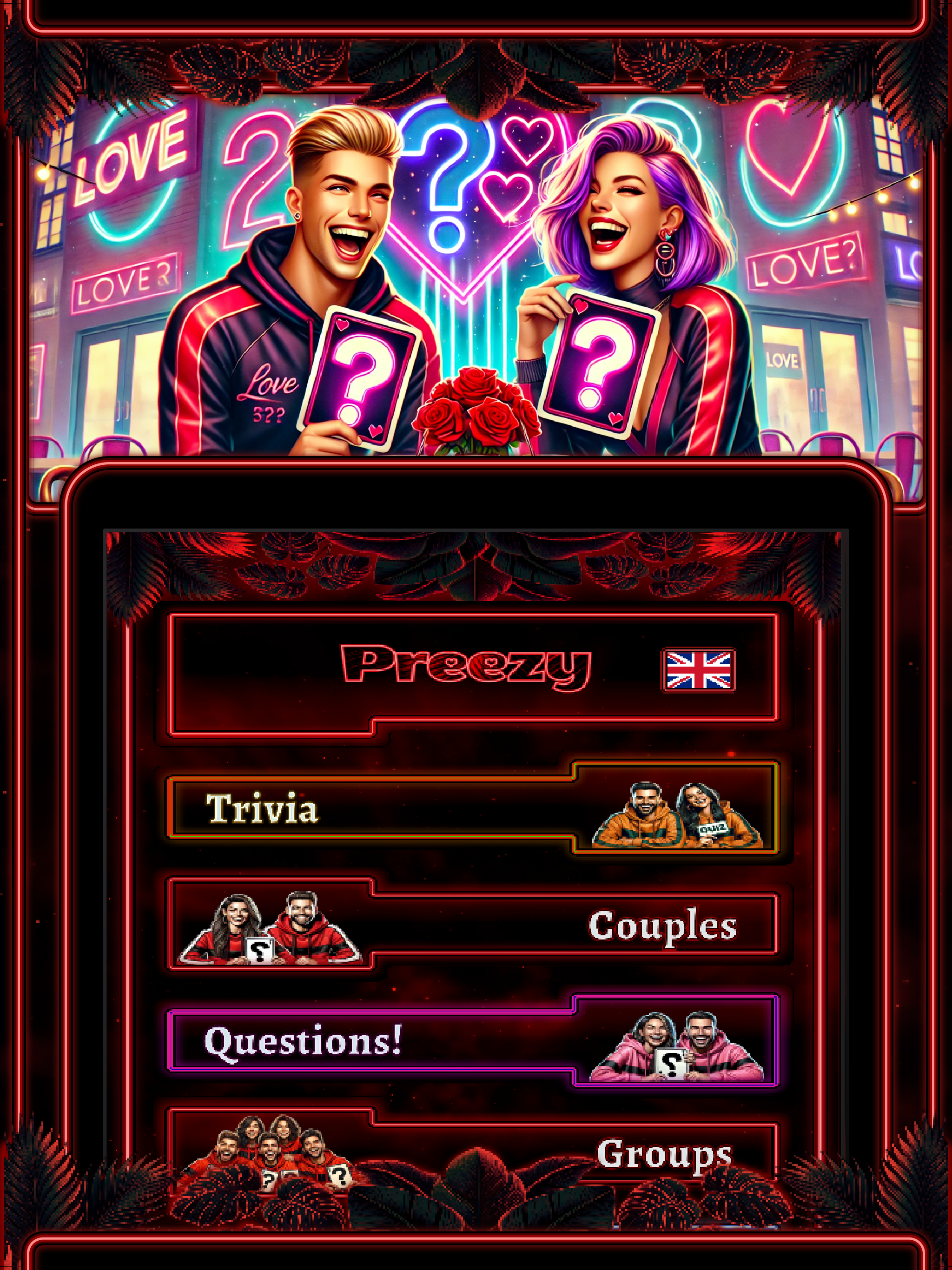Preezy Couples Games & Quiz