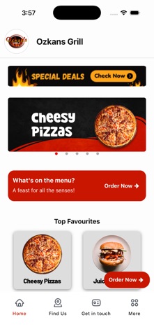 Ozkans Grill Selkirk app screenshot