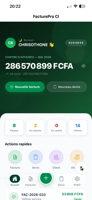FacturePro CI screenshot 1