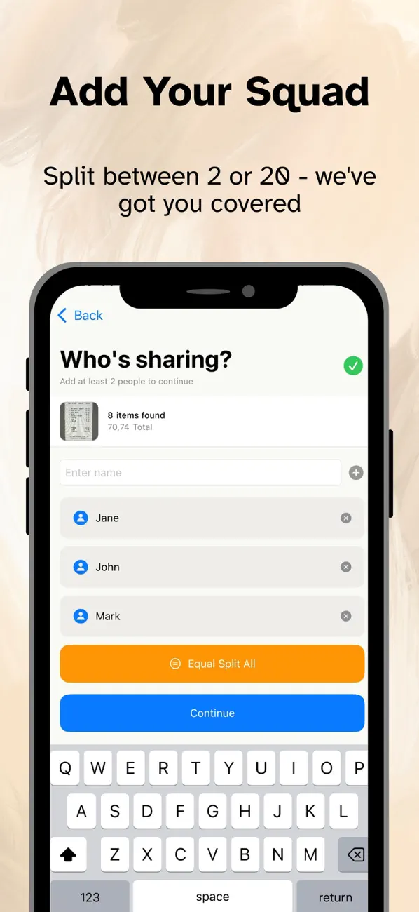 #3. Split Ease App (iOS) Podle: Deniz Birlik