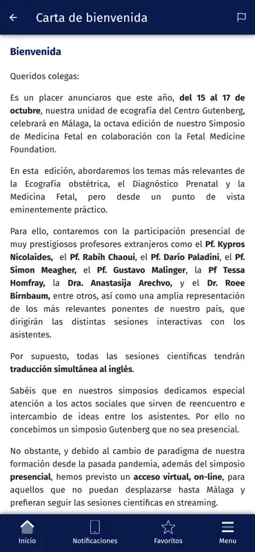 Simposio Medicina Fetal screenshot 2 of 4
