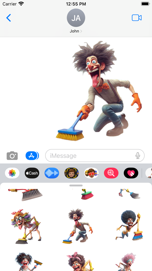 #5. Spring Cleaning Stickers (iOS) Podle: Paul Scott